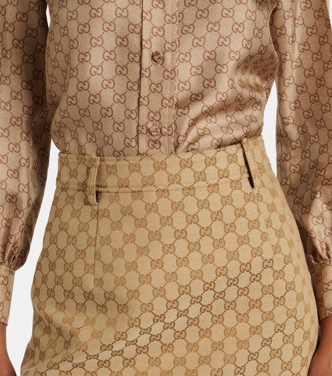 GG Canvas midi skirt | Gucci