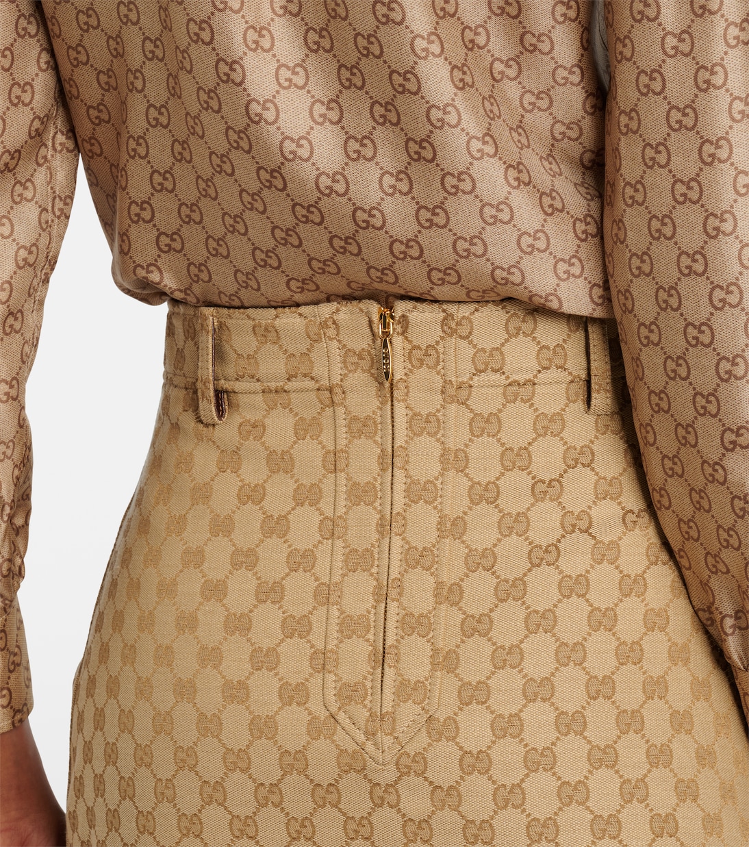 GG Canvas midi skirt | Gucci