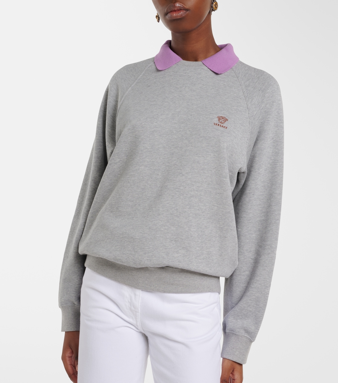 Cotton jersey sweatshirt | Versace