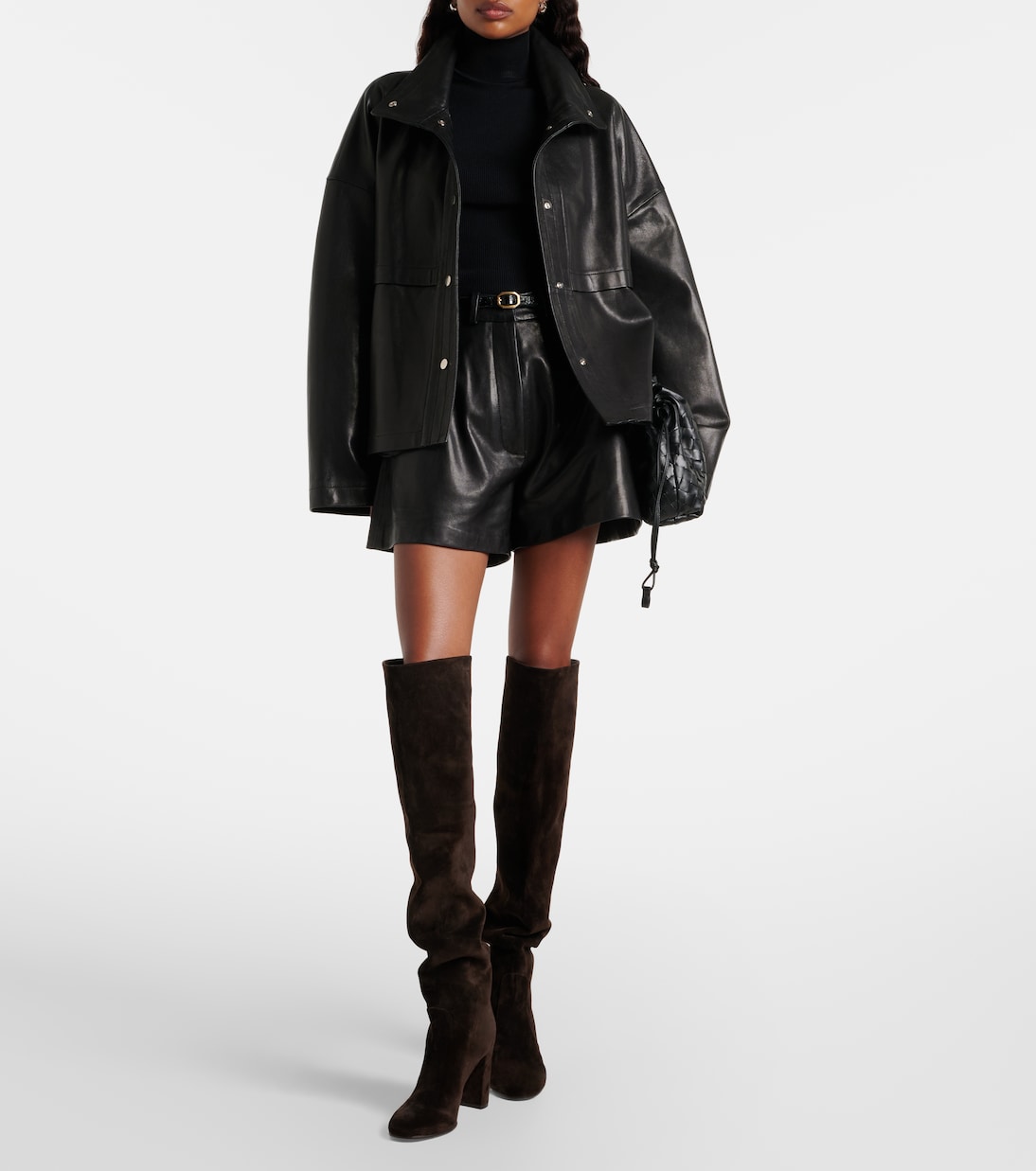 Shorts Barrel de piel | Nour Hammour