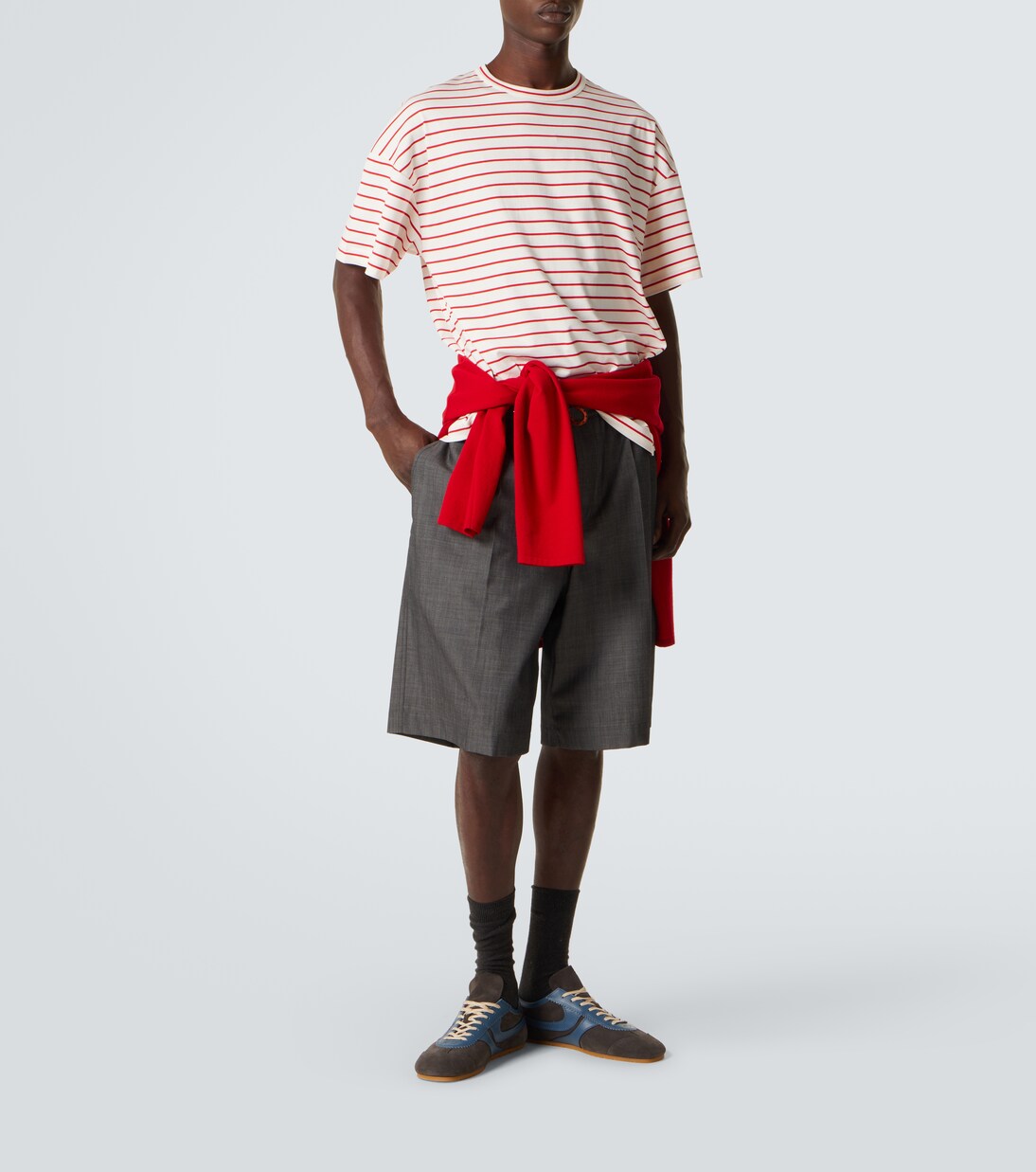 Striped cotton T-shirt | Plan C