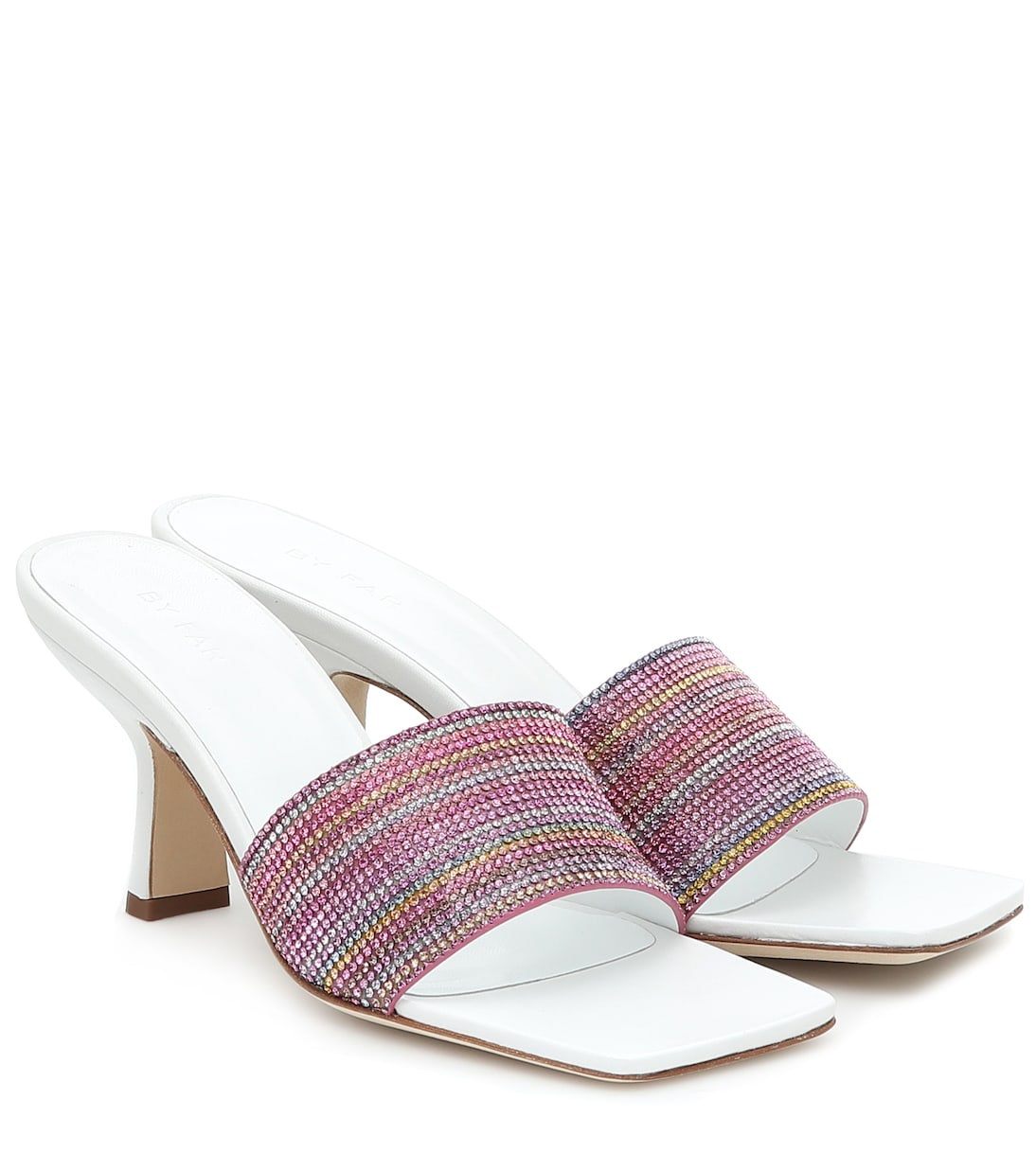 Sandali Dylan in pelle con cristalli | By Far