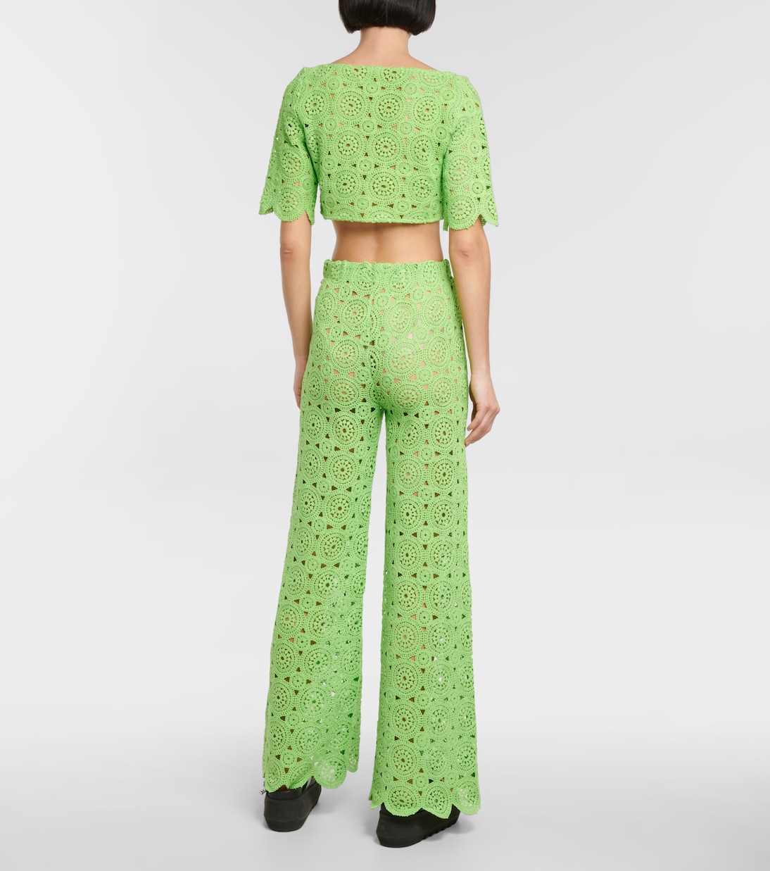 Pantalon évasé Nola en crochet | Rotate