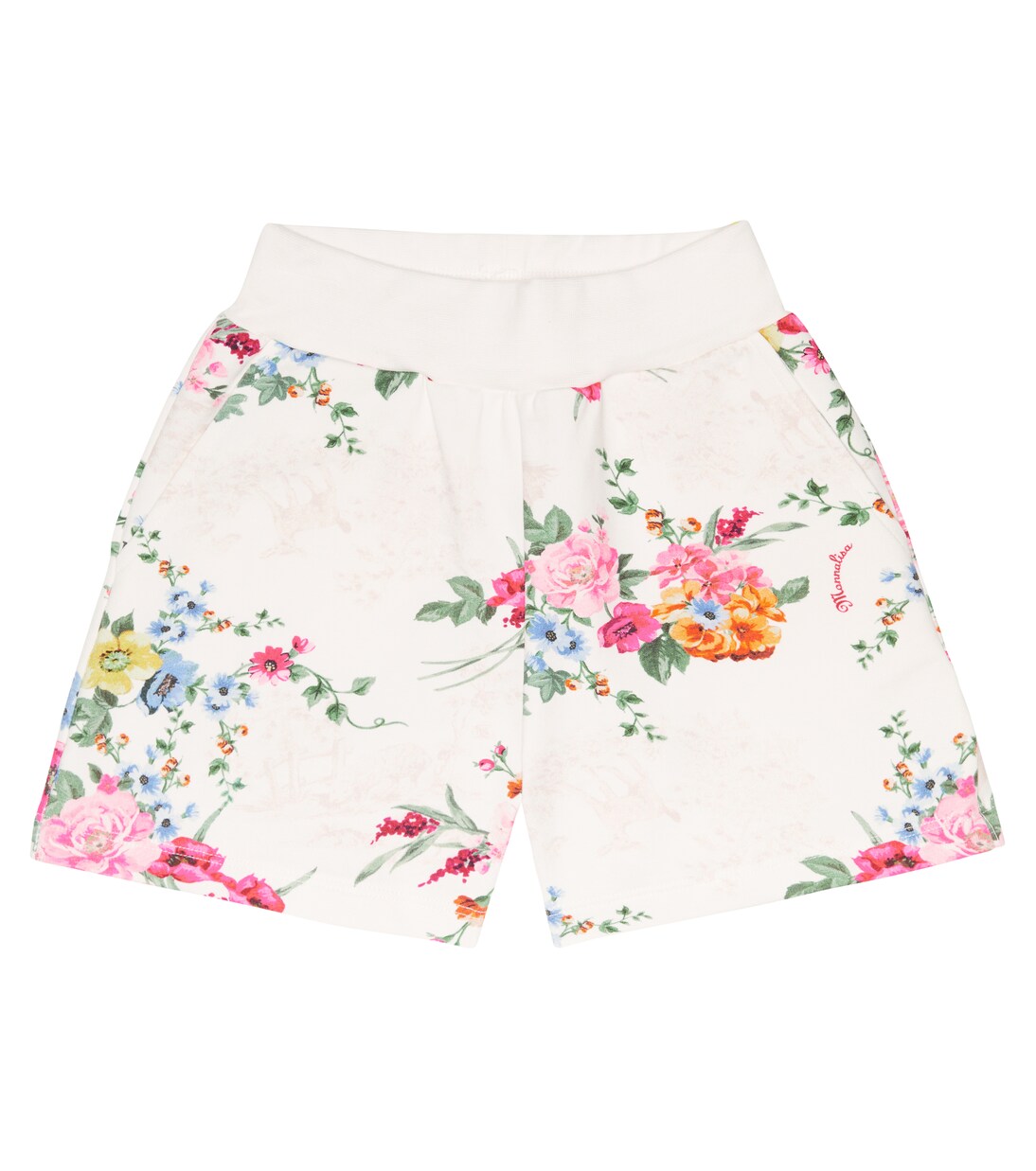 Shorts in misto cotone con stampa floreale | Monnalisa