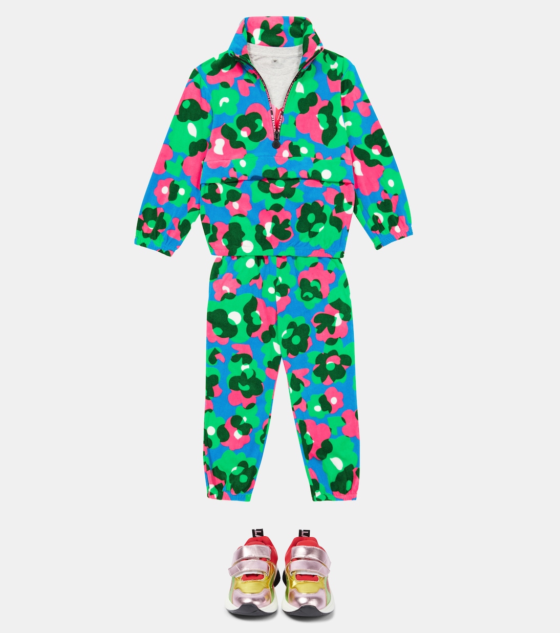Floral fleece sweatshirt | Stella McCartney Kids