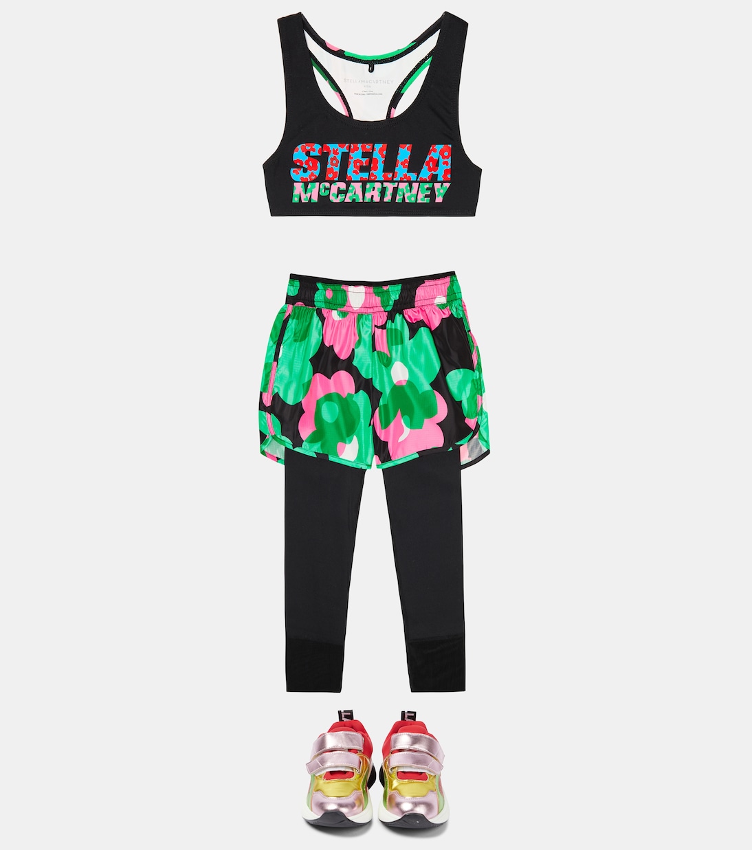 Top cropped active con logo | Stella McCartney Kids