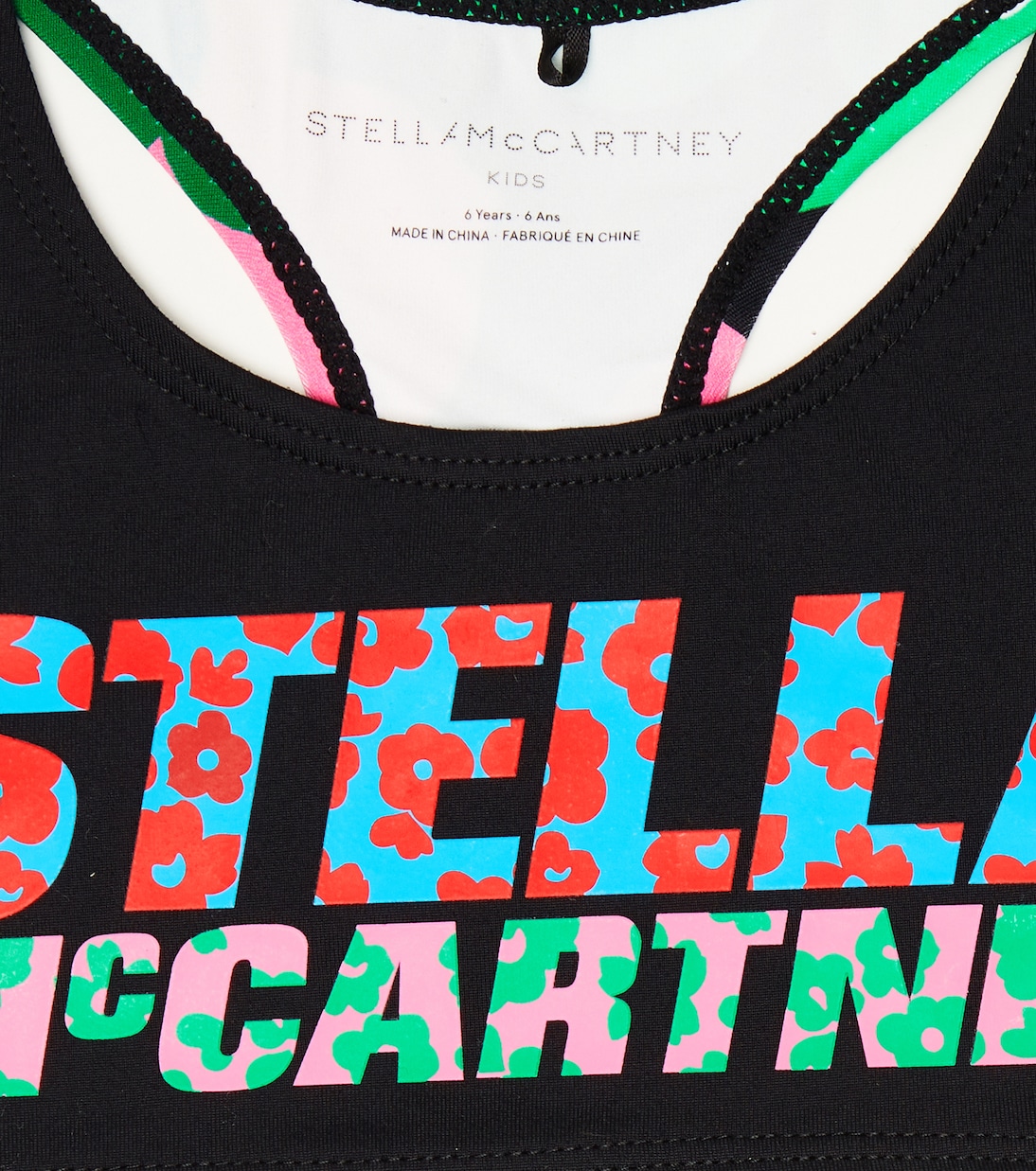 Top cropped active con logo | Stella McCartney Kids