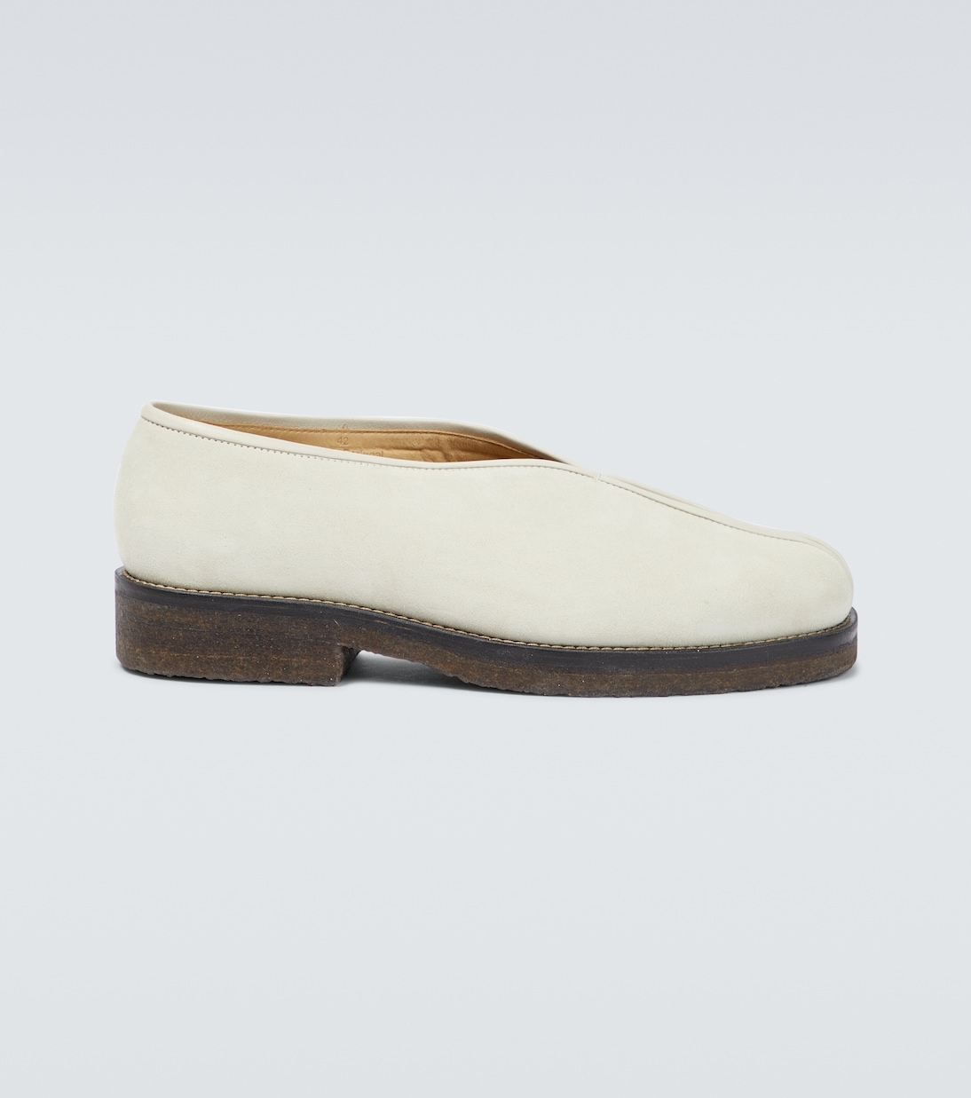 Piped suede loafers | Lemaire