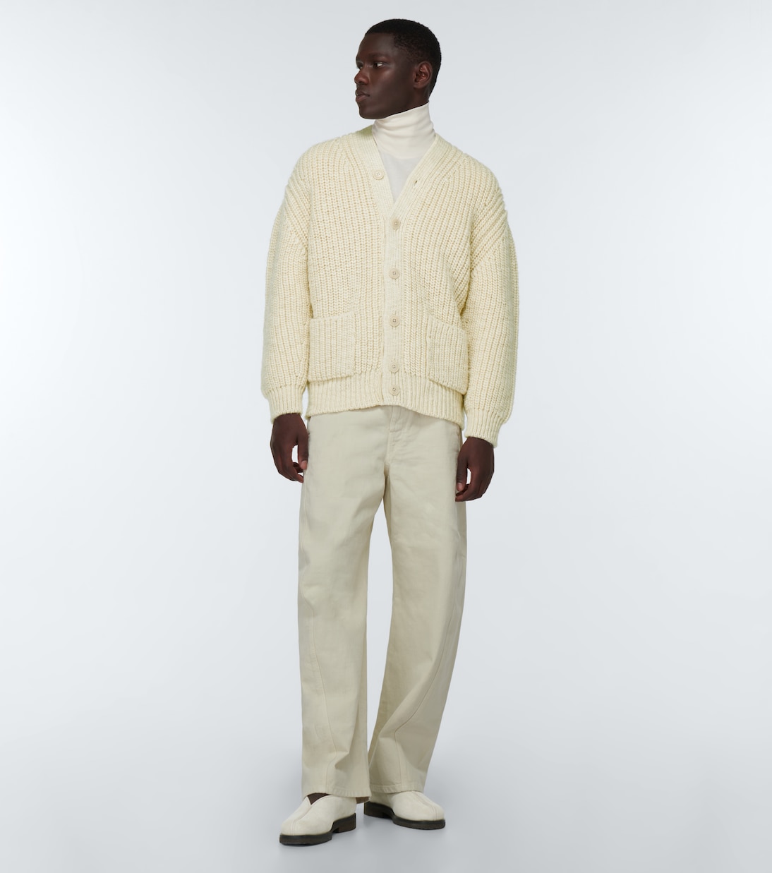 Piped suede loafers | Lemaire