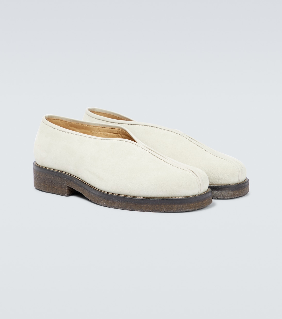 Piped suede loafers | Lemaire
