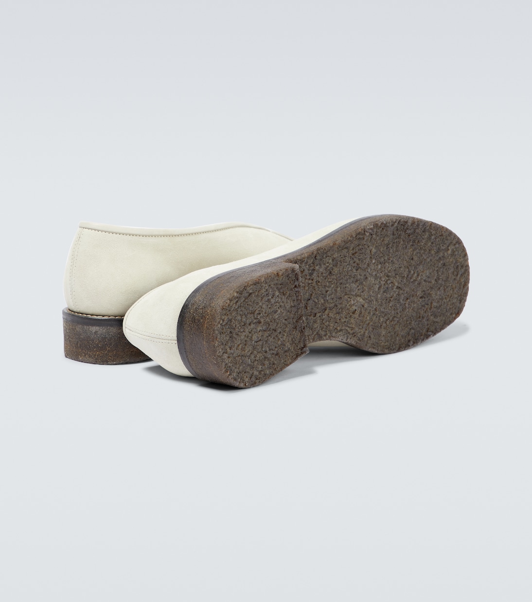 Piped suede loafers | Lemaire