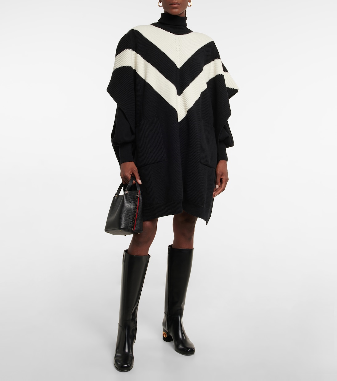 Poncho in lana vergine | Valentino