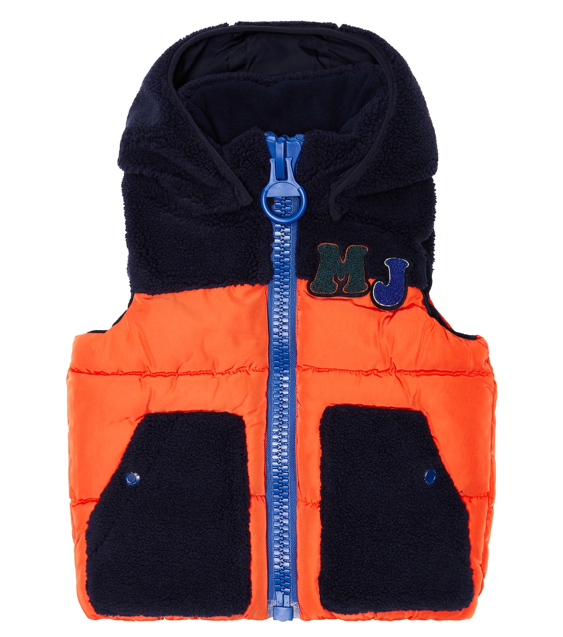 Teddy-paneled puffer vest | Marc Jacobs Kids