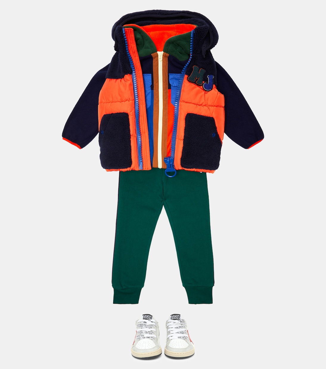 Teddy-paneled puffer vest | Marc Jacobs Kids