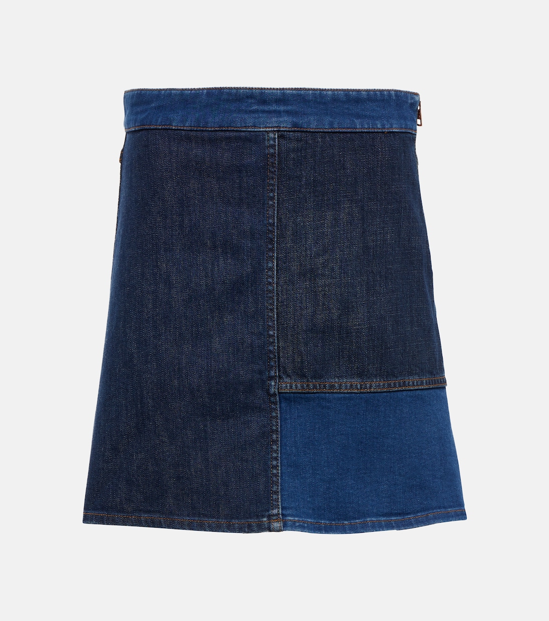 Patchwork denim miniskirt | See By Chloé