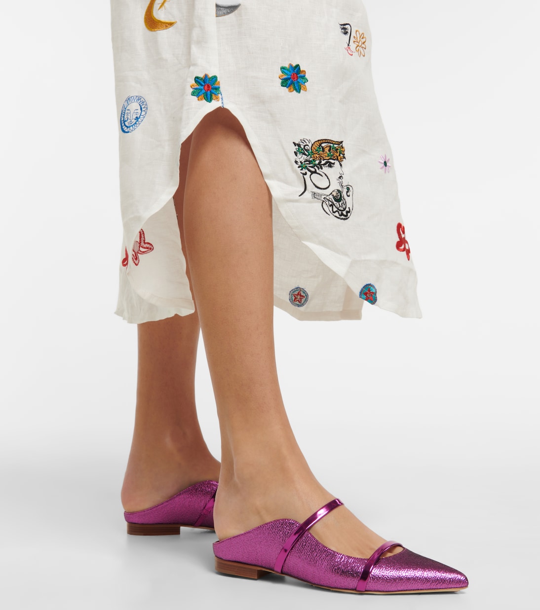 Slippers Maureen in Lurex® | Malone Souliers