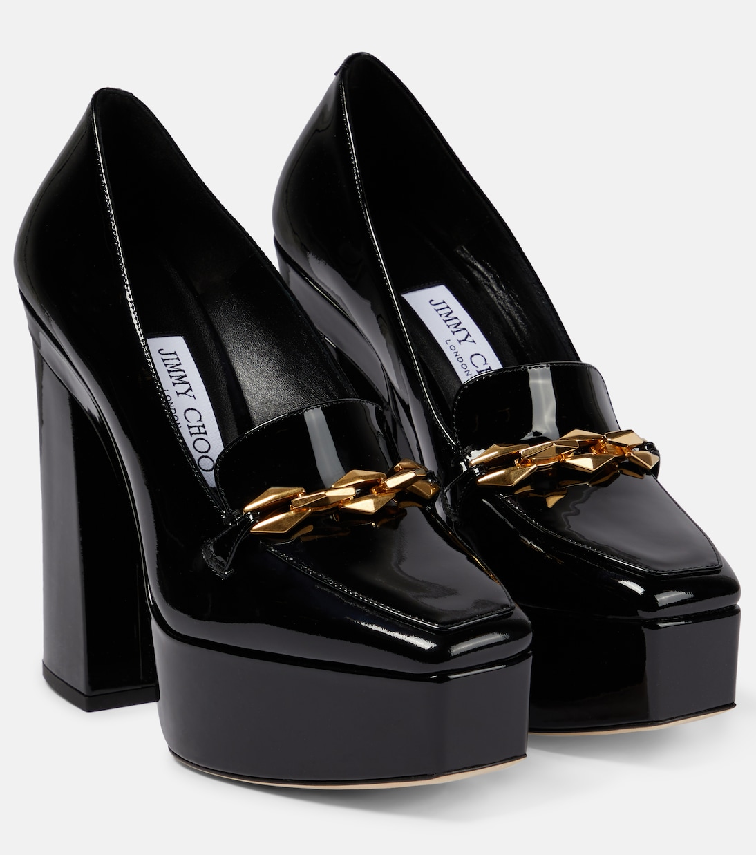 Diamond Tilda embellished patent leather pumps | Jimmy Choo