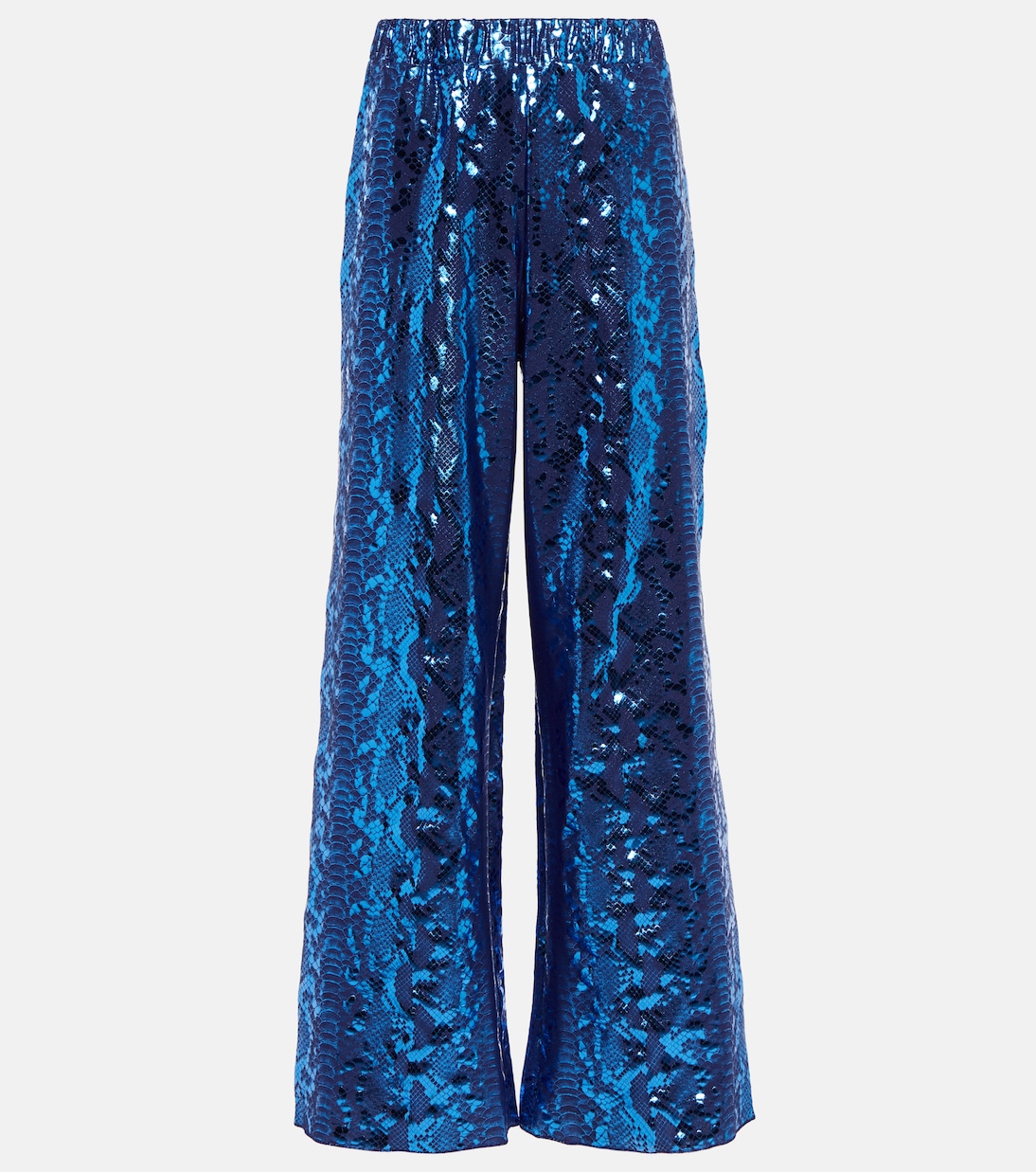 Pantalon ample à imprimé métallisé | Oséree