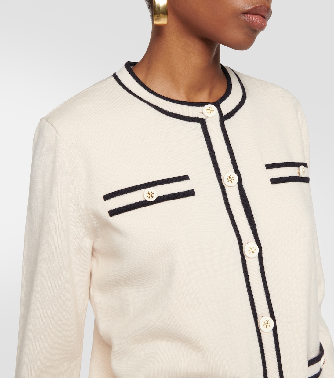 Chaqueta de Lana Kendra para Jóvenes por Tory Burch