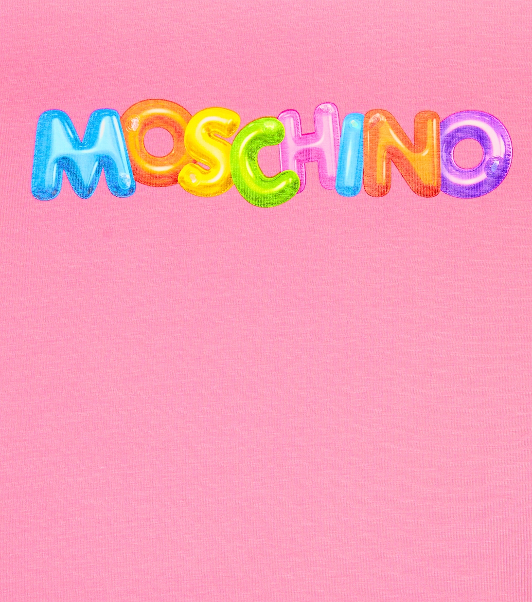 Camiseta en mezcla de algodón con logo | Moschino Kids