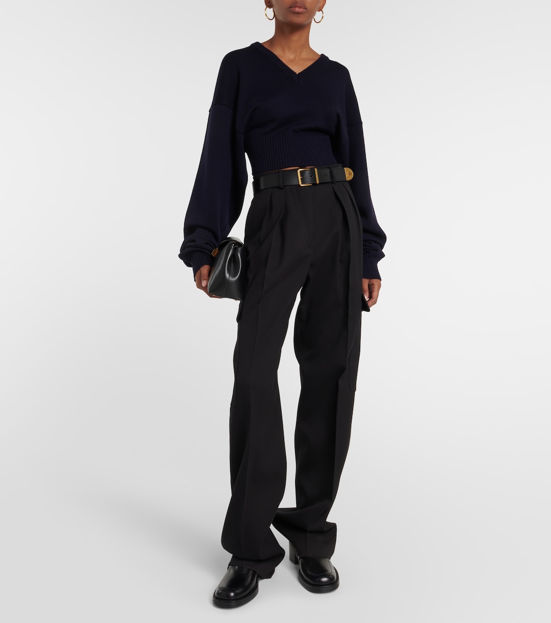 Pomez cropped wool sweater | Sportmax