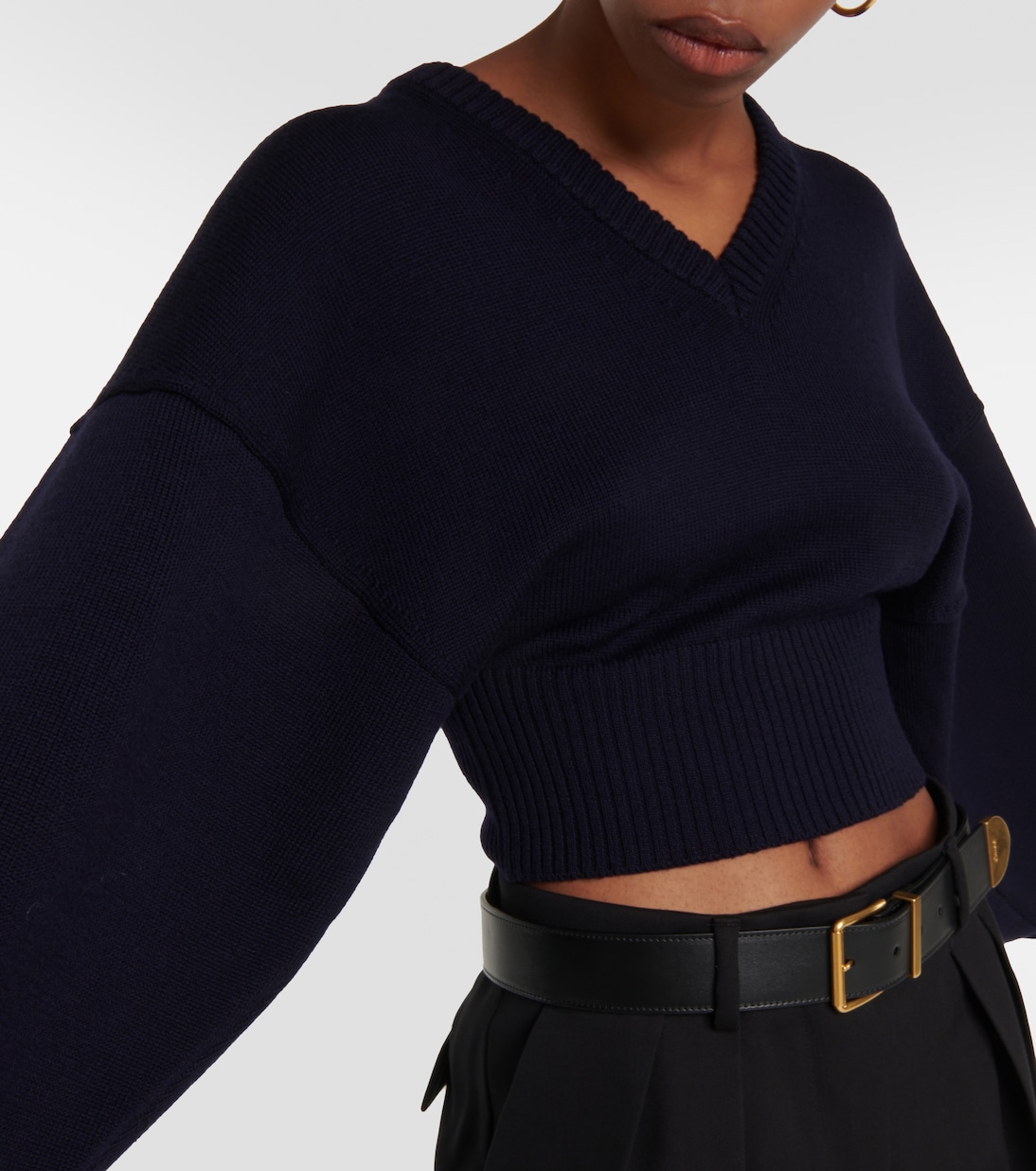 Pomez cropped wool sweater | Sportmax