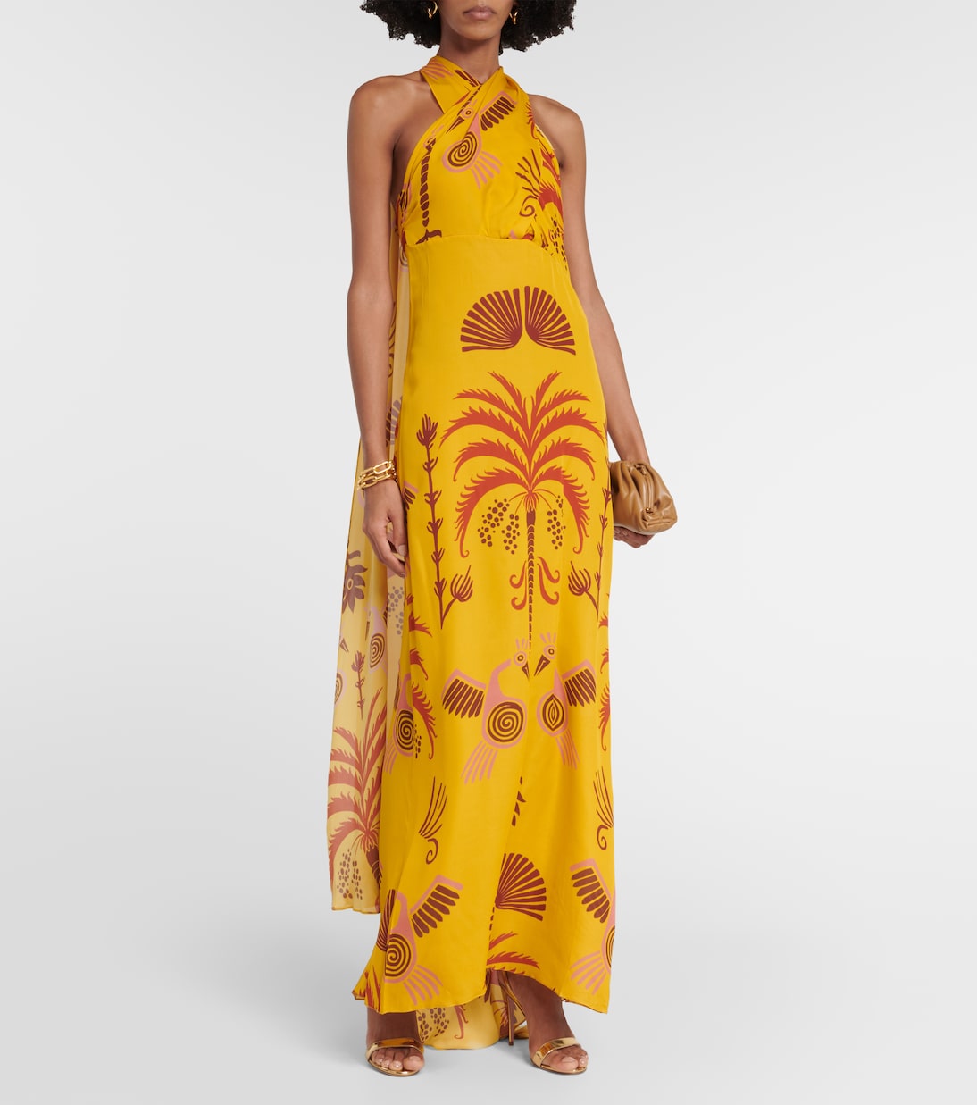 Printed silk georgette maxi dress | Johanna Ortiz