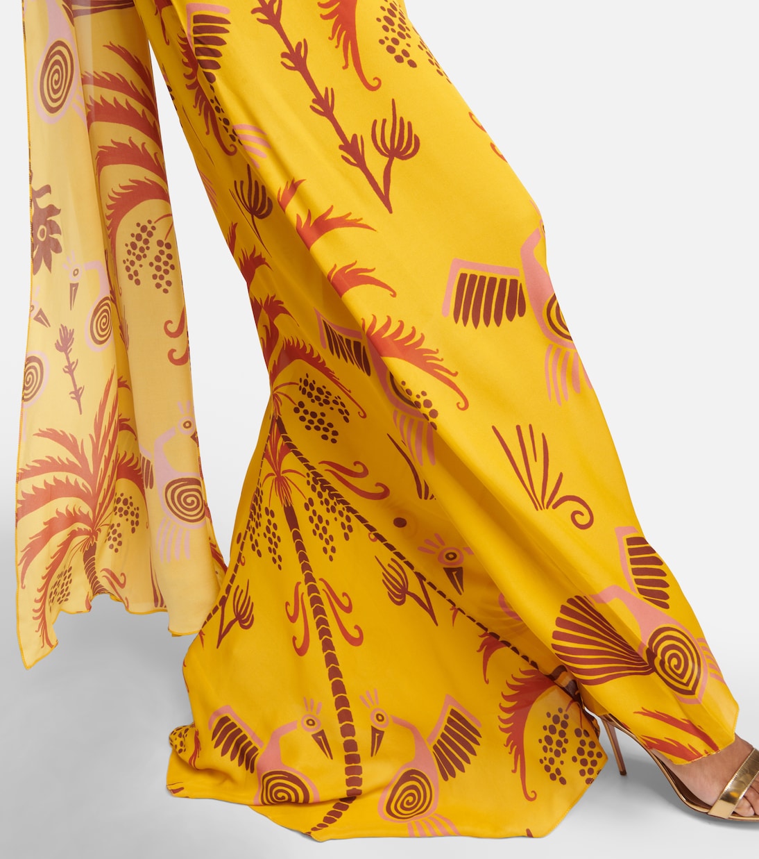 Printed silk georgette maxi dress | Johanna Ortiz