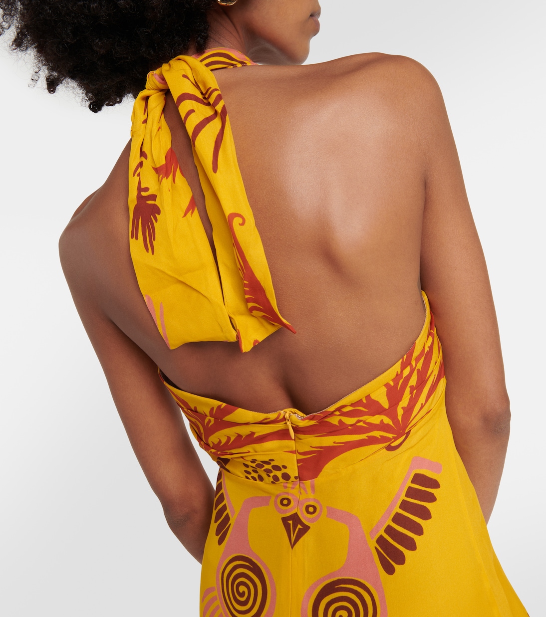 Printed silk georgette maxi dress | Johanna Ortiz