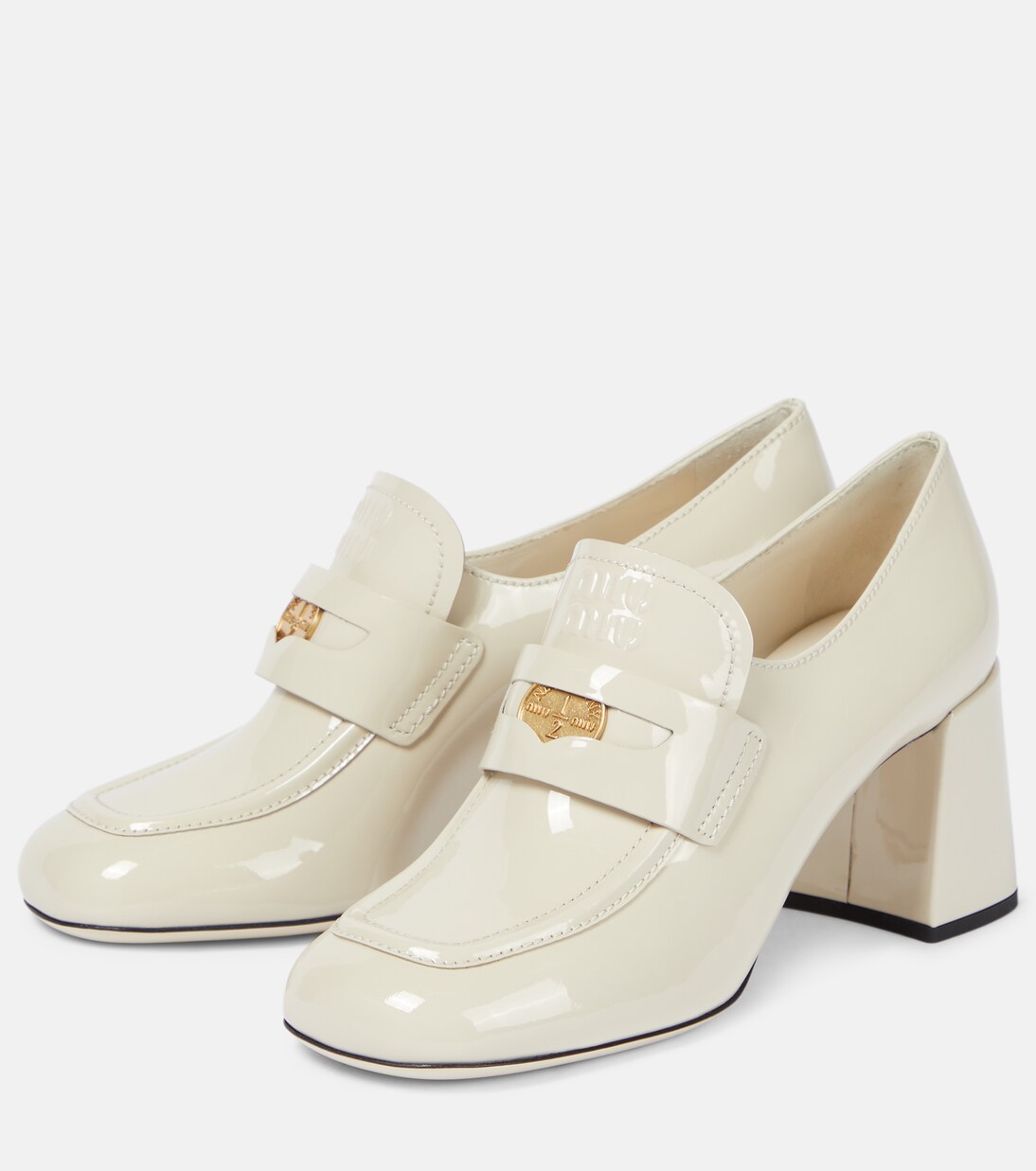 Pumps in vernice con decorazione | Miu Miu