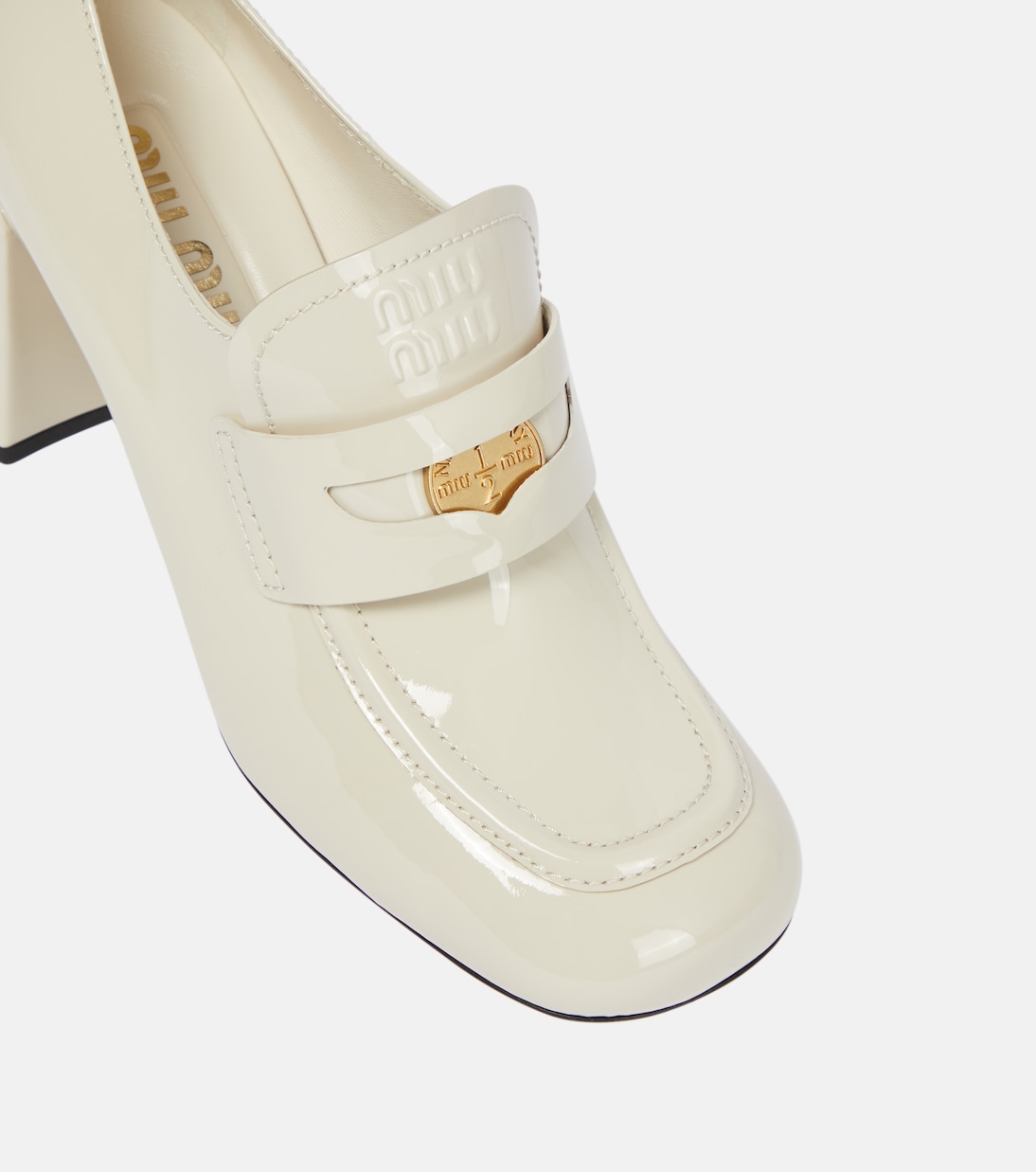 Pumps in vernice con decorazione | Miu Miu