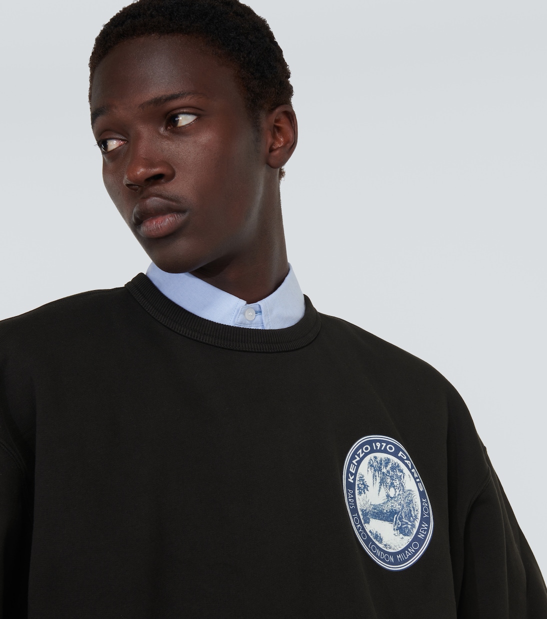 Felpa in jersey di cotone con logo | Kenzo