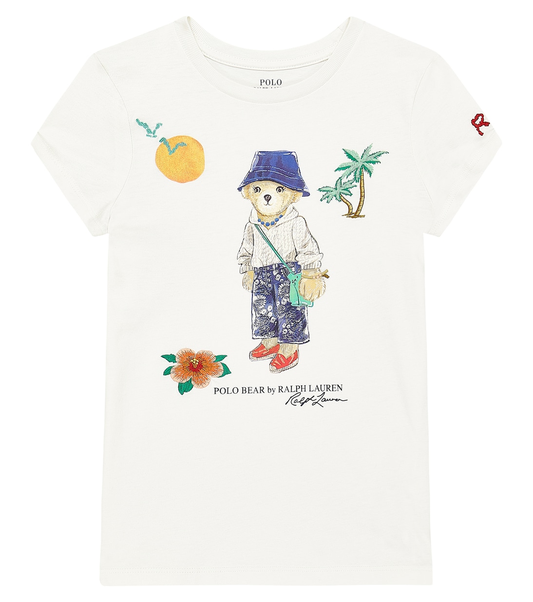 Polo Bear cotton jersey T shirt in neutrals Polo Ralph Lauren Kids Mytheresa
