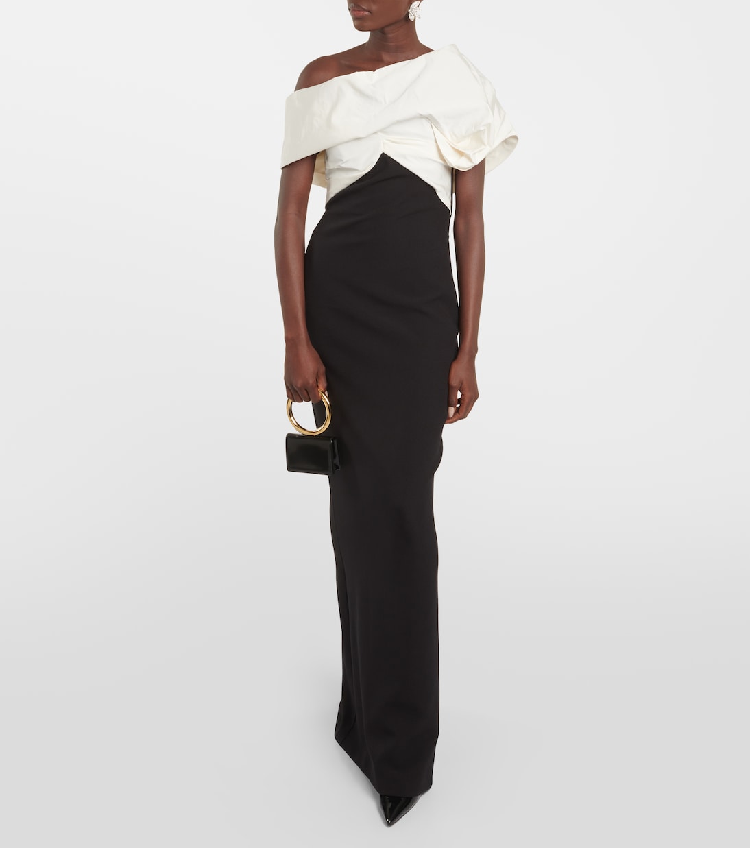 Robe Lerena Vista aus Crêpe | Safiyaa