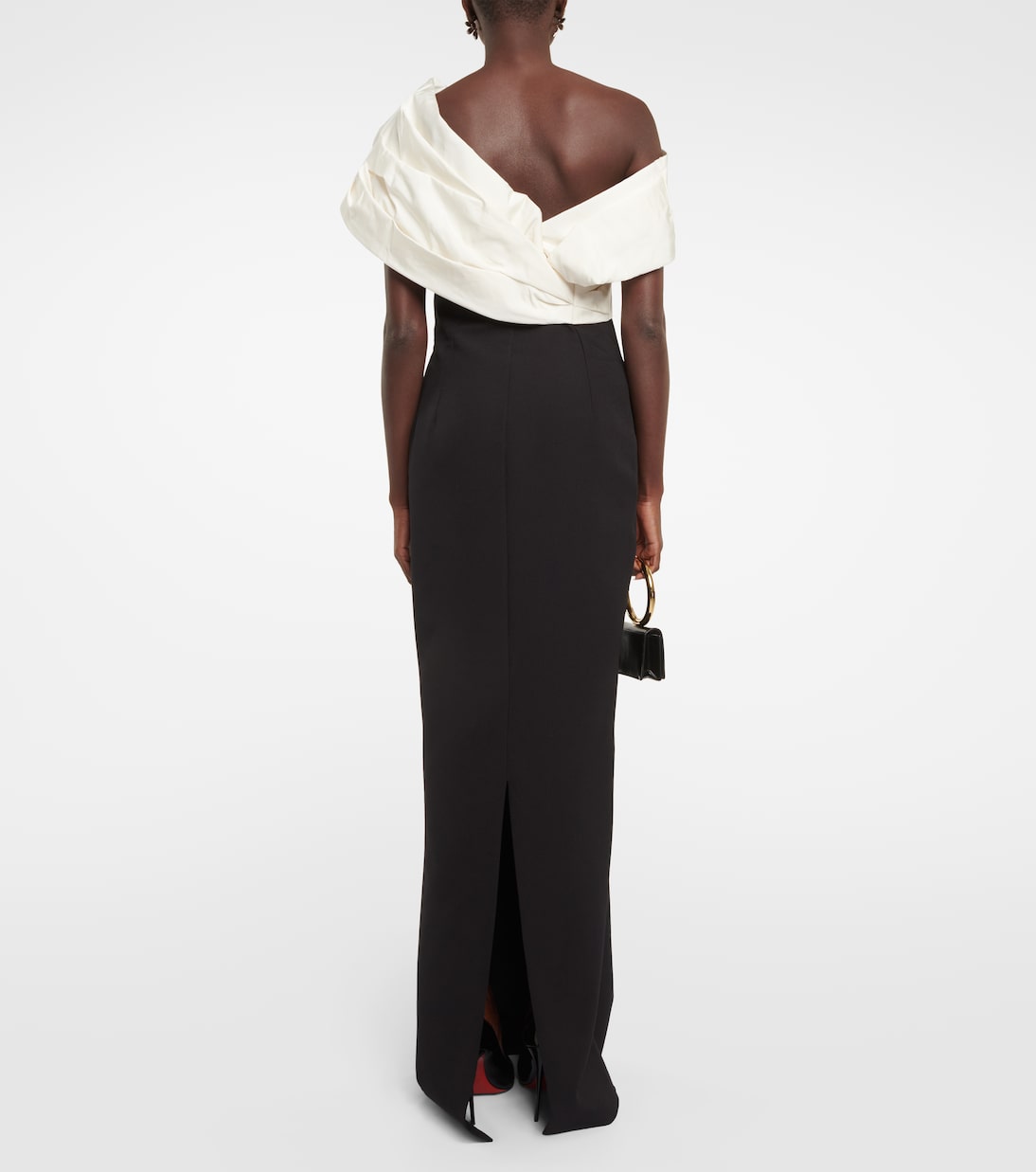 Robe Lerena Vista aus Crêpe | Safiyaa