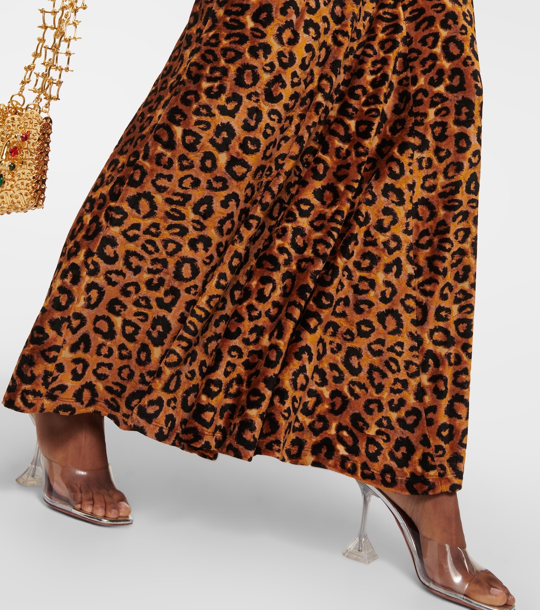 Leopard-print maxi dress | Rabanne