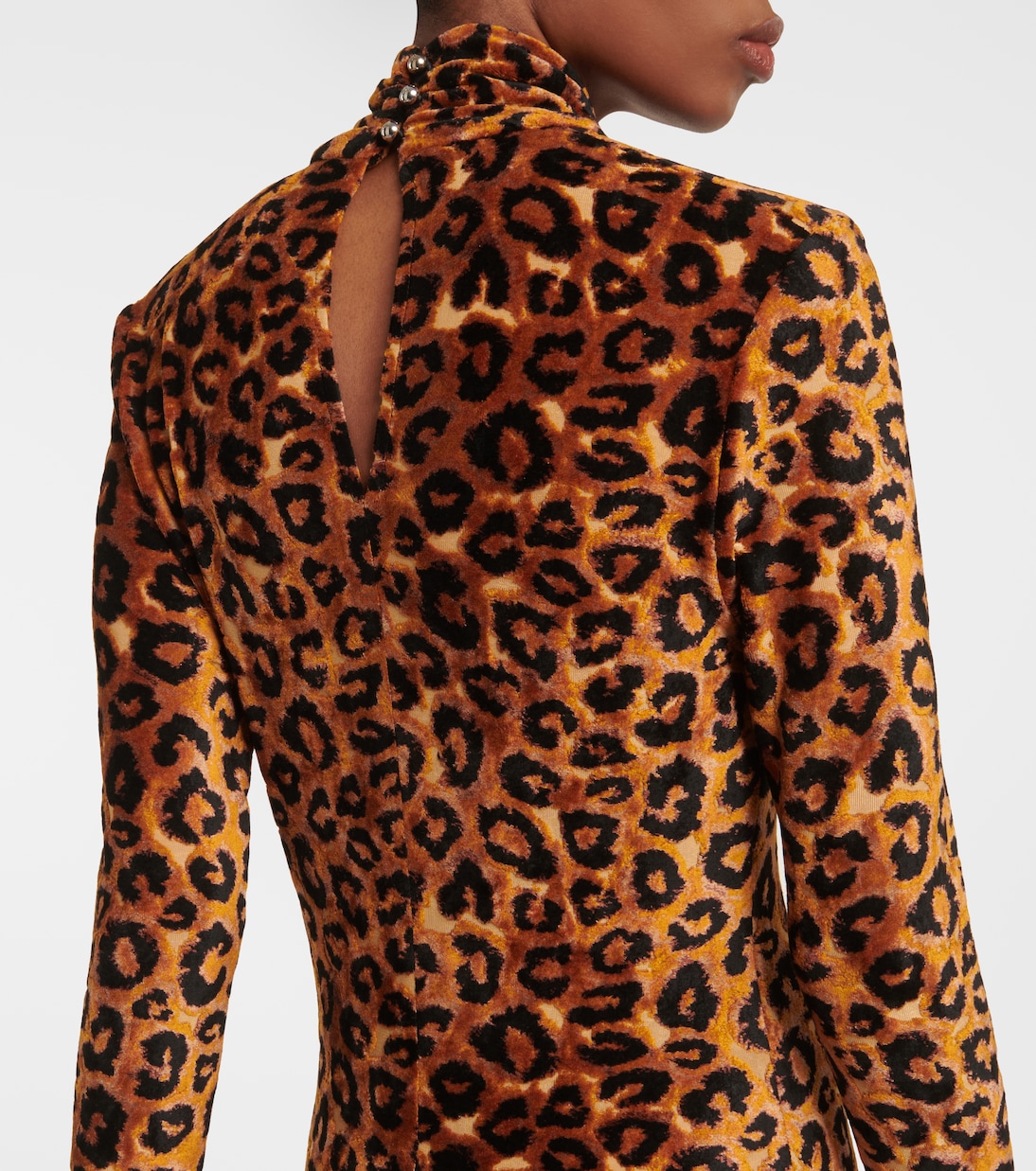 Leopard-print maxi dress | Rabanne