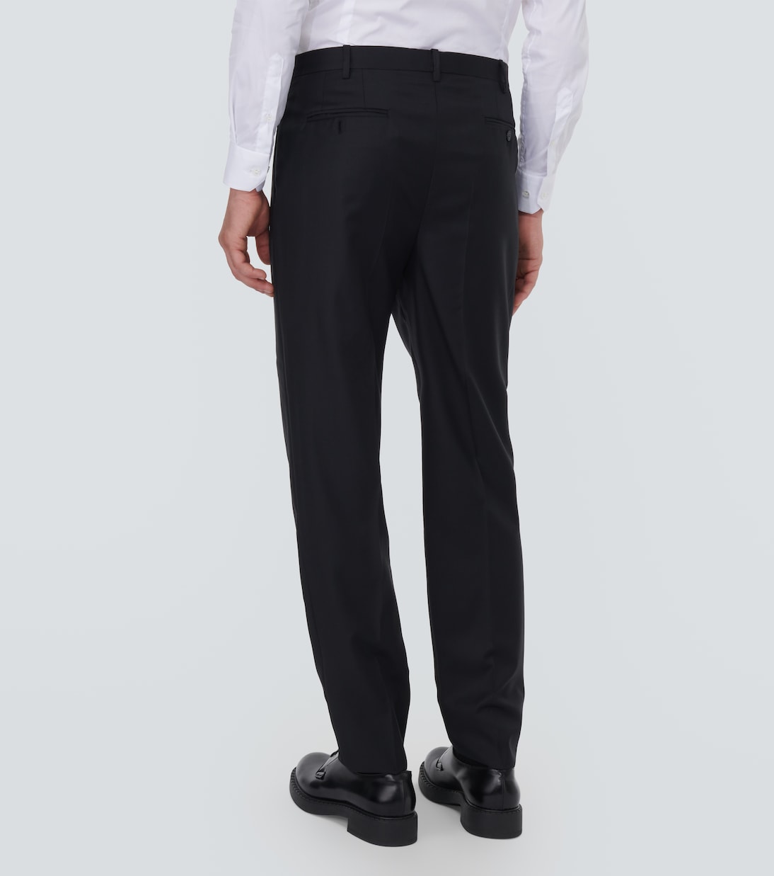 Wool and cashmere slim pants | Giorgio Armani