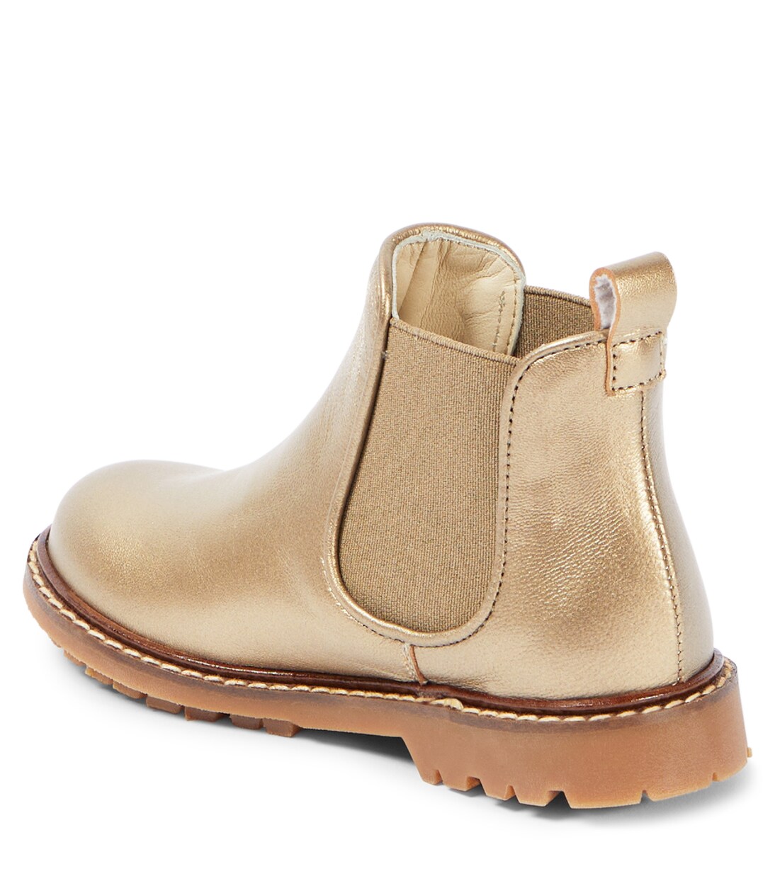 Stivali Mathis in pelle metallizzata | Bonpoint