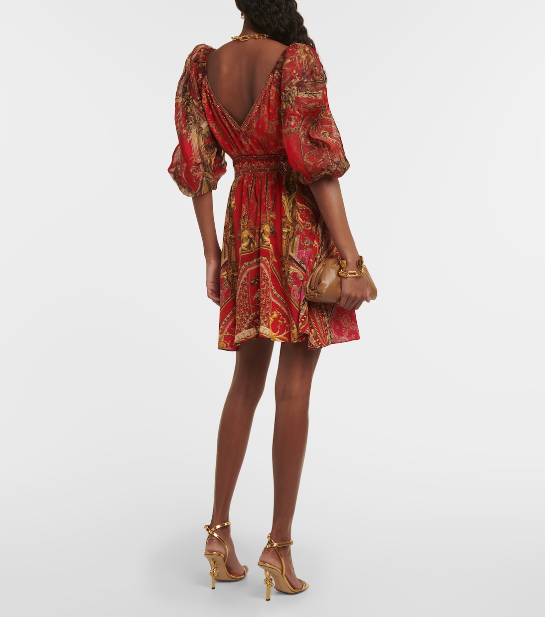 Printed silk minidress | Camilla