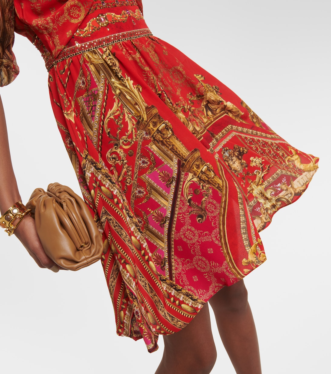 Printed silk minidress | Camilla