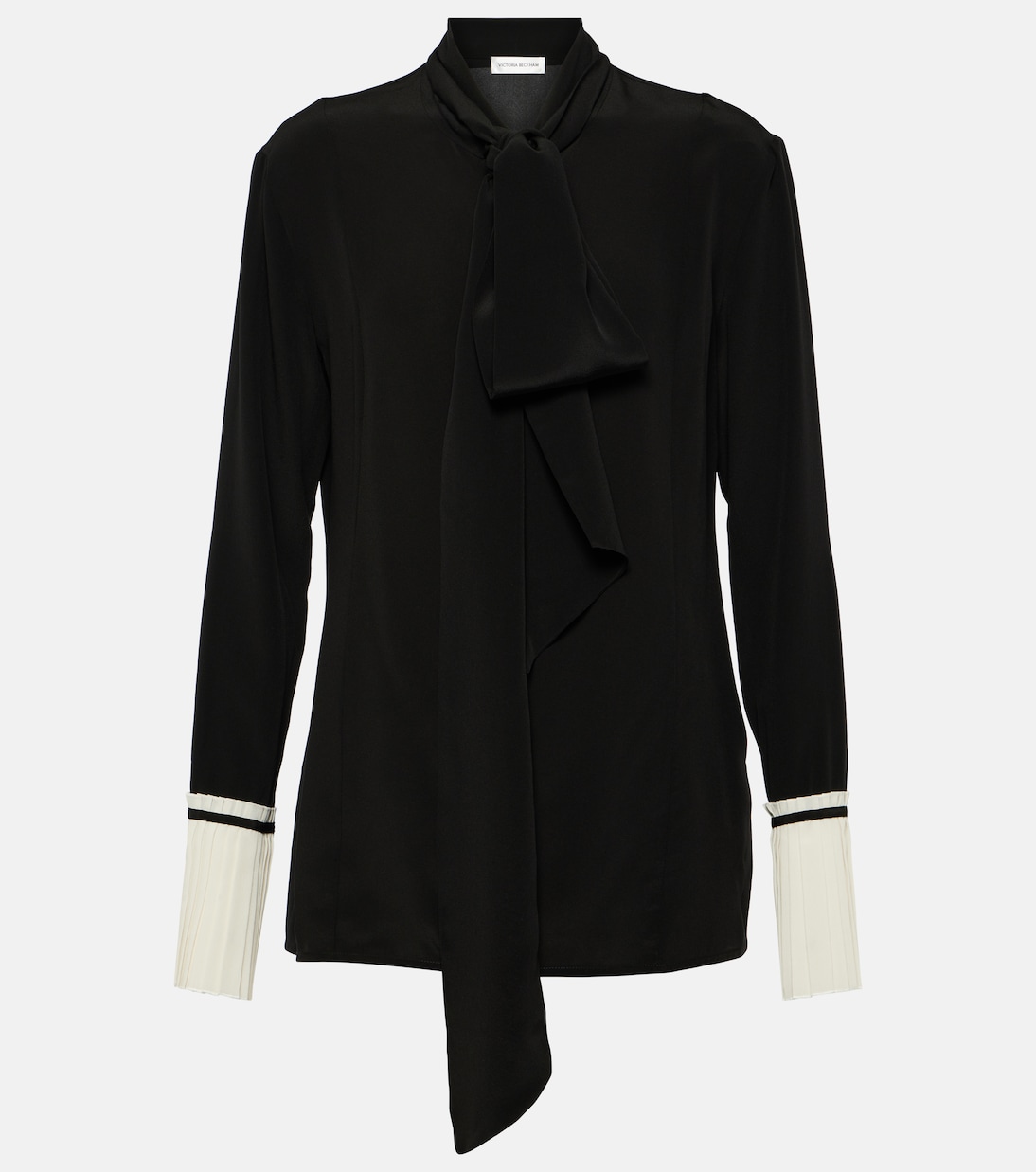 Blusa in crêpe di seta con papillon | Victoria Beckham