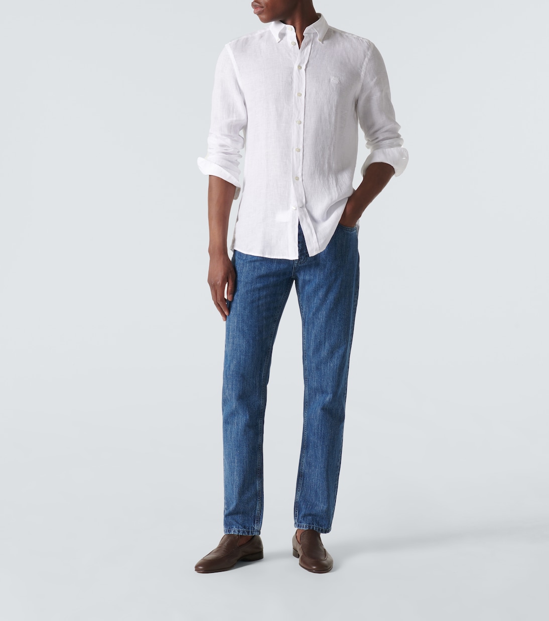Jeans rectos de tiro bajo | Etro