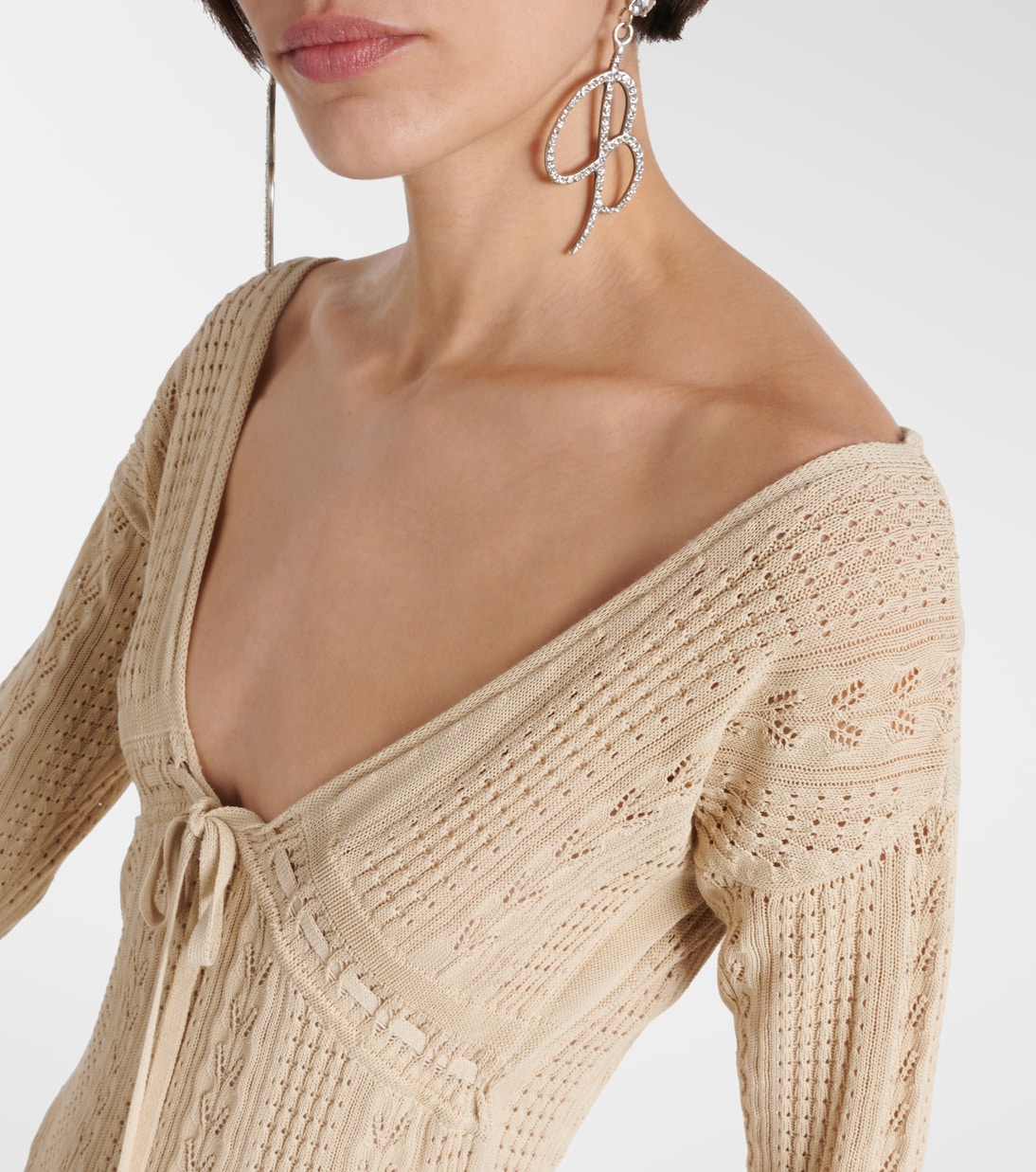 Maxikleid aus Häkelstrick | Blumarine