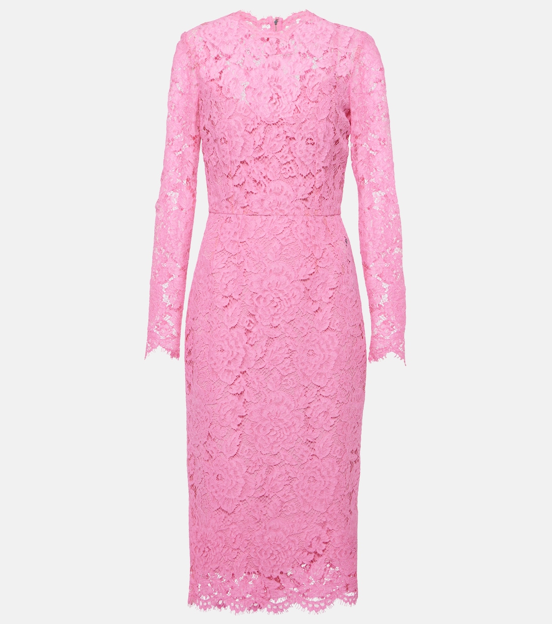 Floral lace midi dress | Dolce&Gabbana
