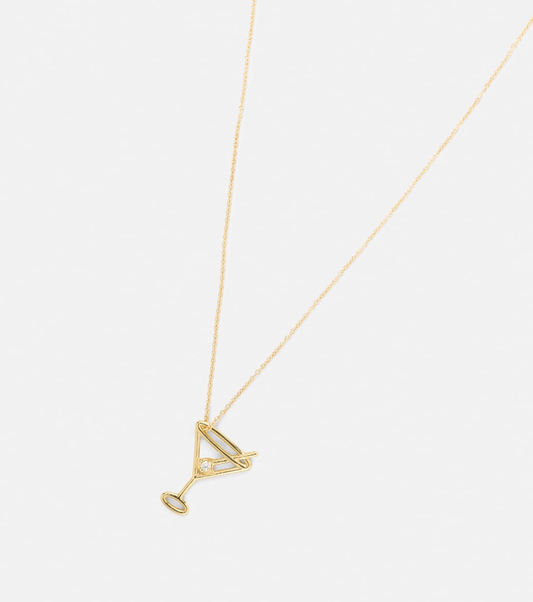 Collana Martini in oro 9kt con diamanti | Aliita