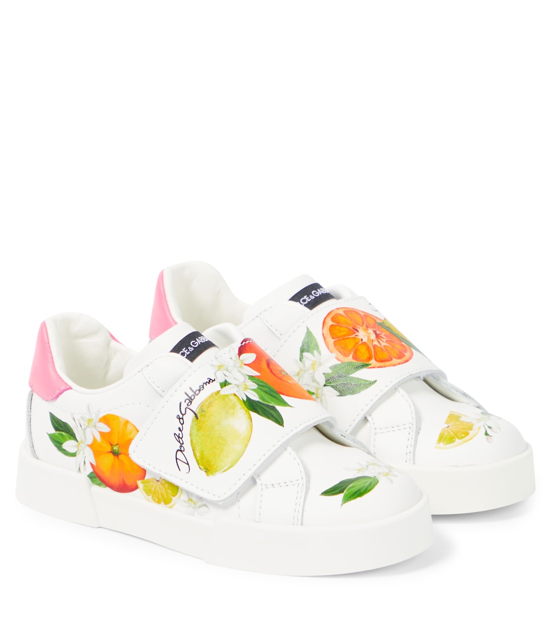 Sneakers in pelle con stampa | Dolce&Gabbana Kids