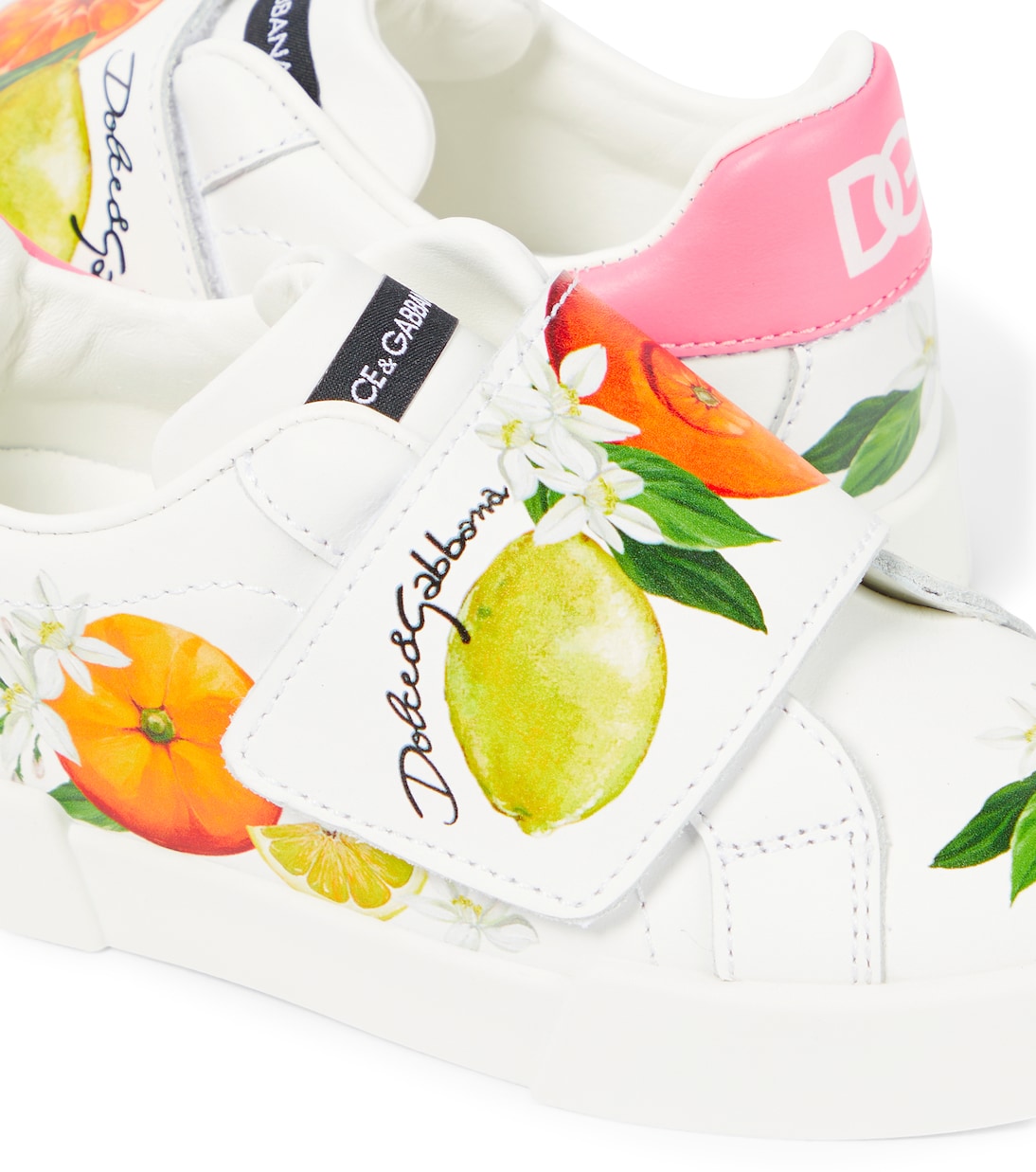 Sneakers in pelle con stampa | Dolce&Gabbana Kids