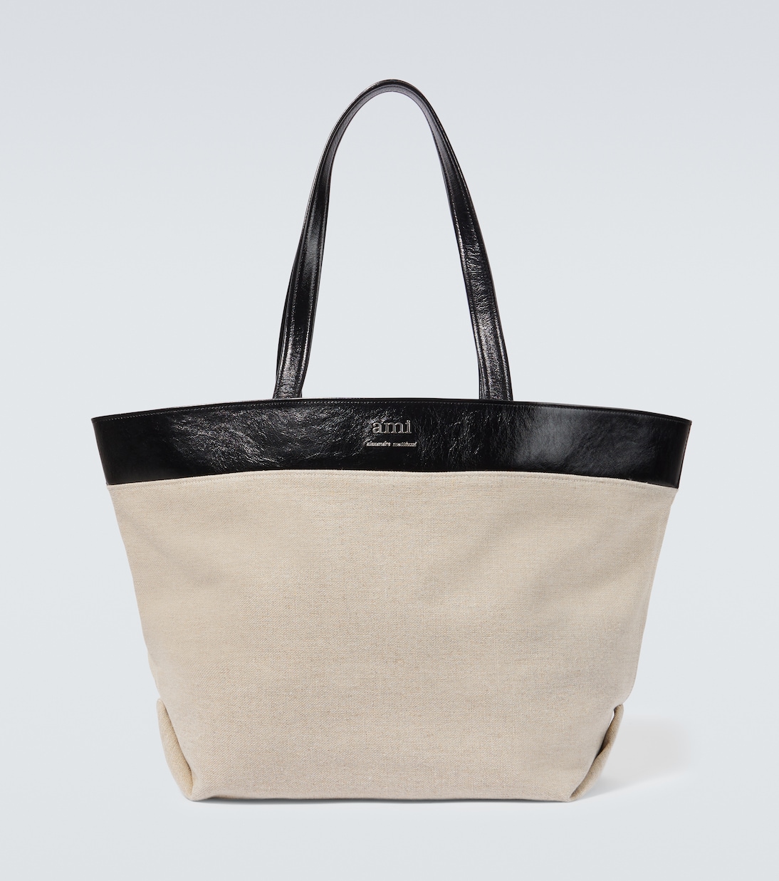 Tote aus Canvas mit Leder | Ami Paris