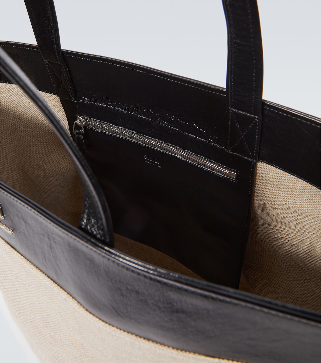 Tote aus Canvas mit Leder | Ami Paris
